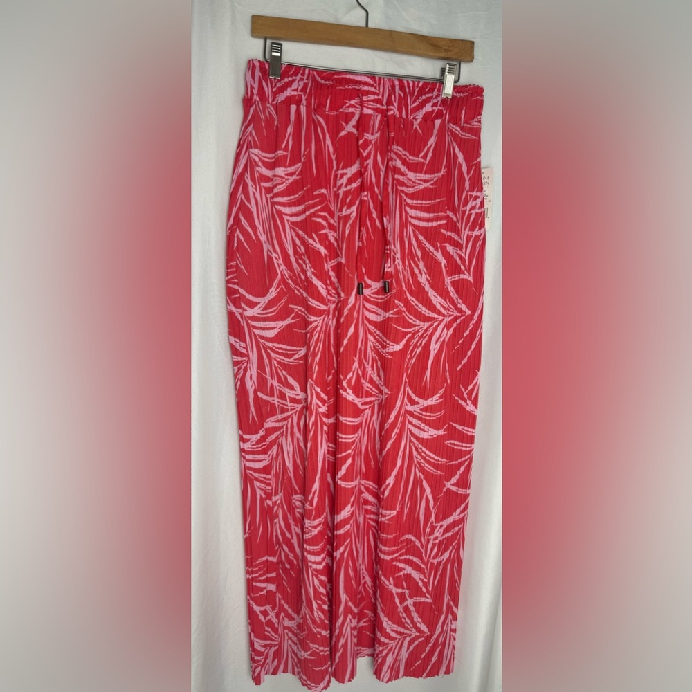 Boho Pleated Skirt Small Coral Pink NWT Side Slit Maxi  Festival Vacation wear